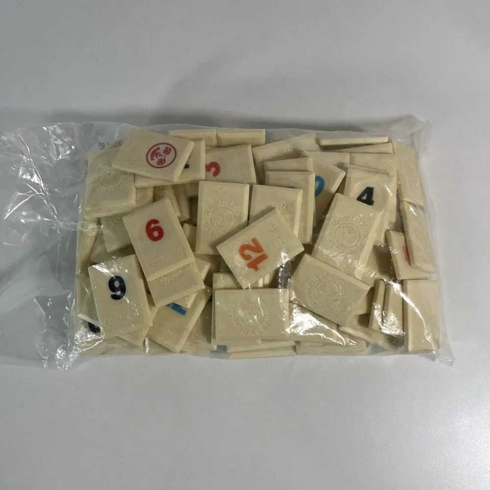 Rummikub Complete 106 Tile Set Easy Grip Tiles Brand New Replacement Parts 1997